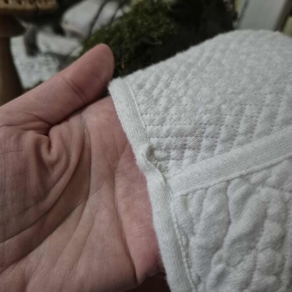 🍄 50% OFF - ANTHROPOLOGIE White Zip Cardigan Size M - Picture 6 of 8